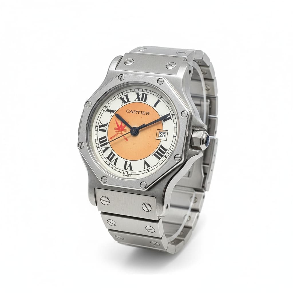 Cartier Santos Octagon Sultanate of Oman Royal Crest Dial